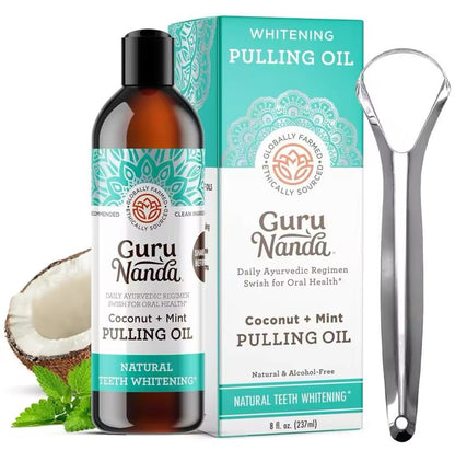 Krivya - Guru Nanda™️ Coconut Oil Pulling W/ Essential Oils (FREE SCRAPER INCLUDED)